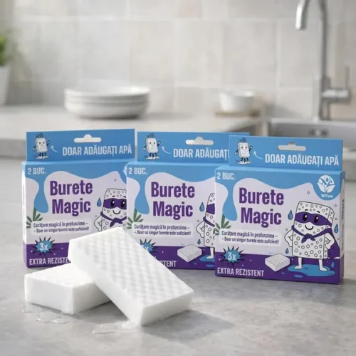 Burete Magic abraziv din melamină 6 buc